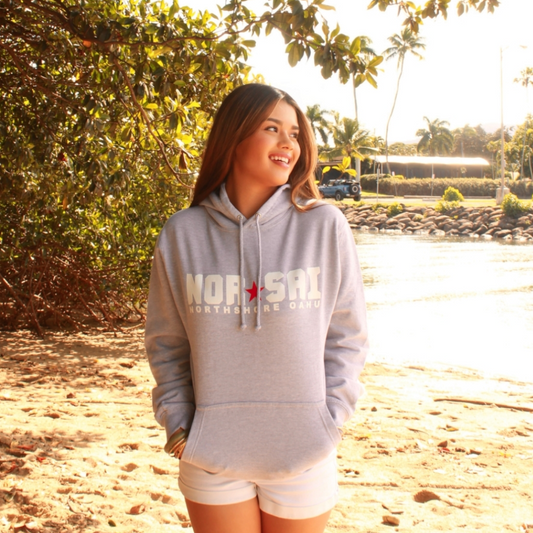 Nor*Sai Light Grey Hoodie